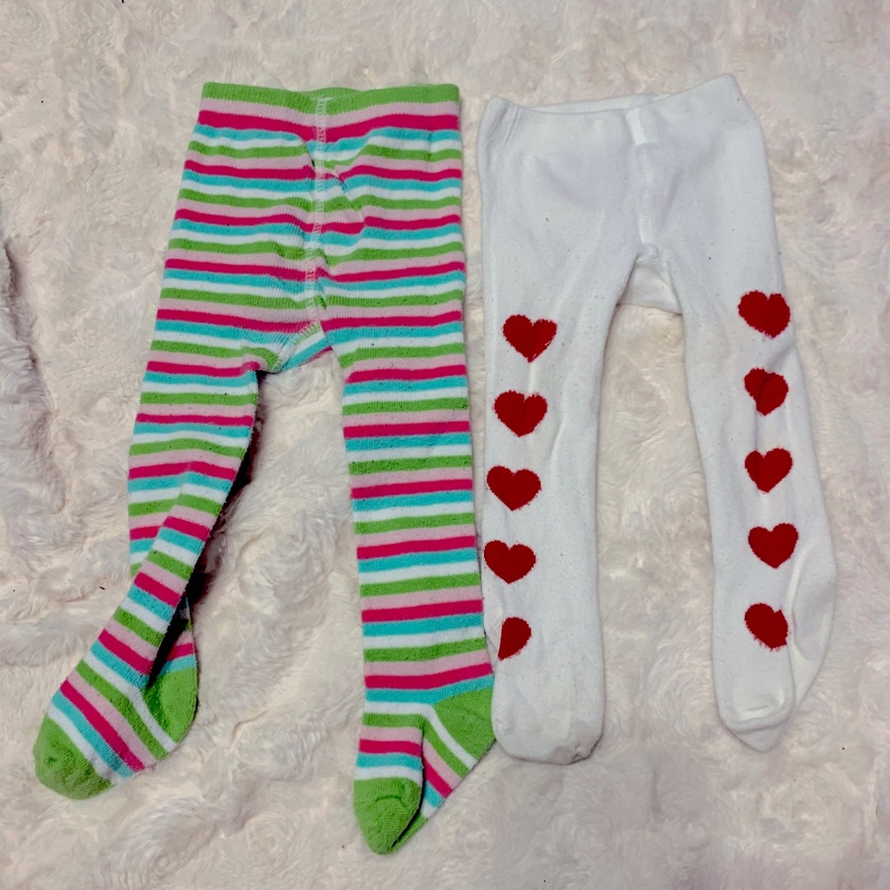 Free with Purchase Baby girl knit tights 6m & 9m